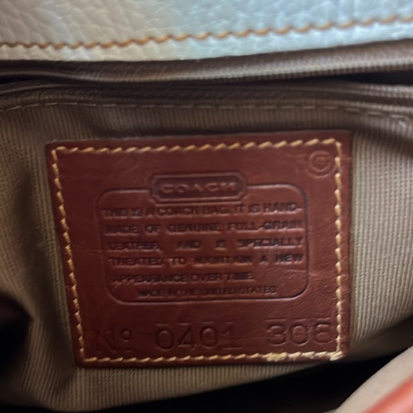 Coach cream pebbled leather shoulder bag - Picture 7 of 16